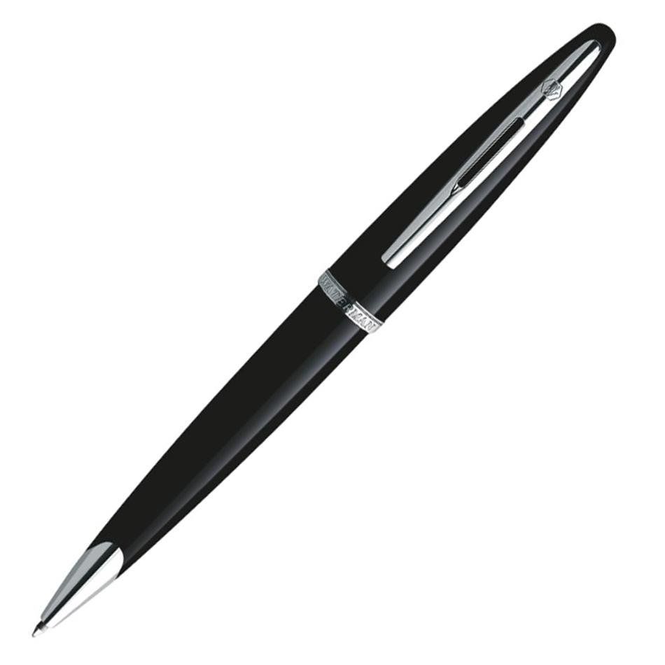 Waterman Carene Ball Pen - Black with Palladium Trim - Pure Pens