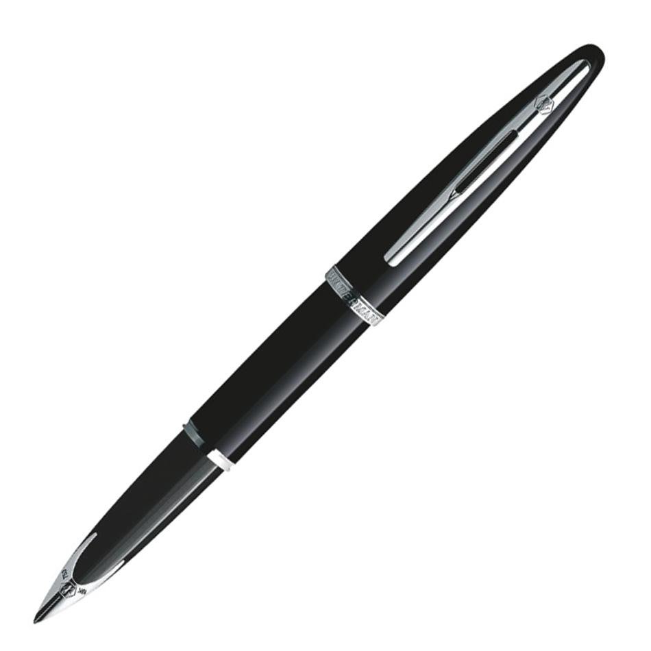 Waterman Carene Fountain Pen - Black with Palladium Trim - Pure Pens