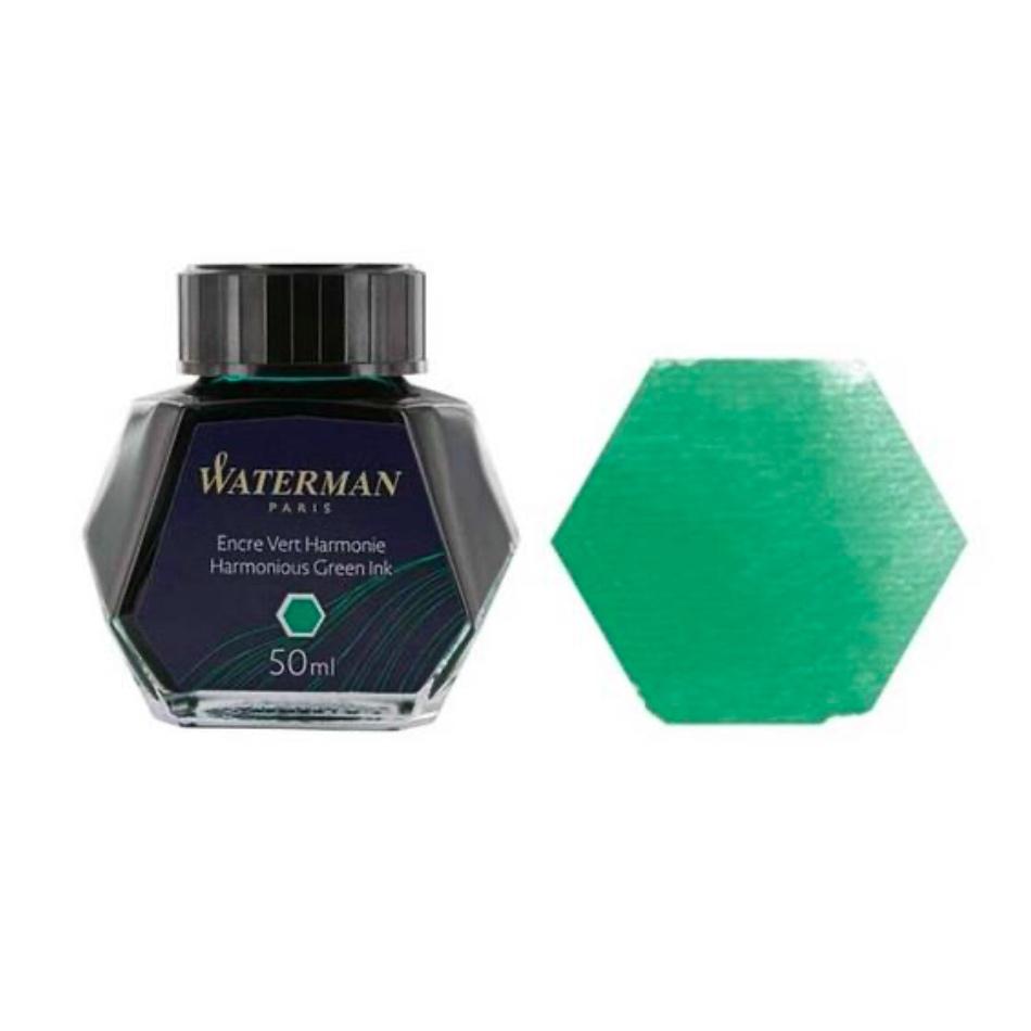 Waterman Fountain Pen Bottled Ink - Harmonious Green - Pure Pens