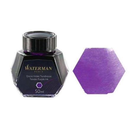 Waterman Fountain Pen Bottled Ink - Tender Purple - Pure Pens