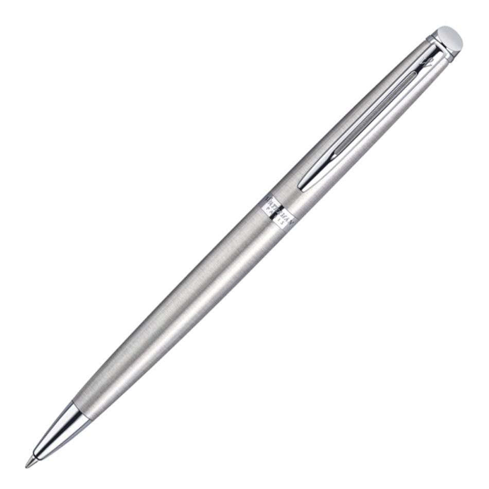 Waterman Hemisphere Ball Pen - Steel with Chrome Trim - Pure Pens
