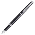 Waterman Hemisphere Fountain Pen - Gloss Black with Chrome Trim - Pure Pens